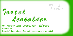 tortel leopolder business card